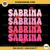 Sabrina PNG, Personalized Name PNG, I Love Sabrina PNG