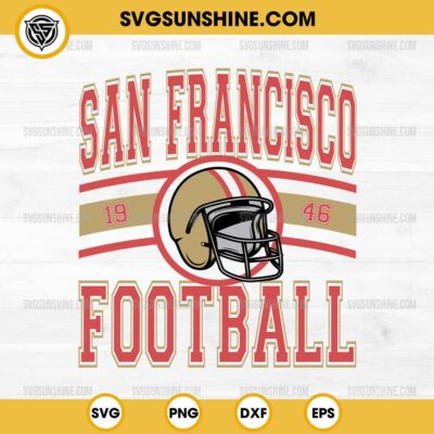 San Francisco Football SVG, San Francisco 49ers Est 1946 SVG