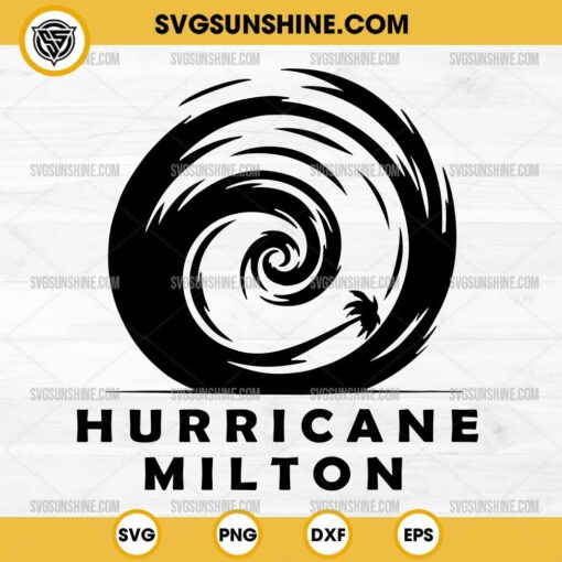 Silhouette Hurricane Milton SVG PNG Cricut