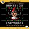 Snitches Get Stitches Ugly Christmas Sweater PNG