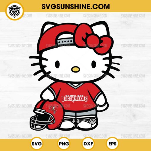 Tampa Bay Buccaneers Hello Kitty SVG PNG File