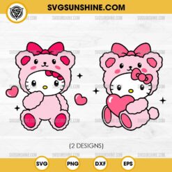 Teddy Bear Hello Kitty SVG Bundle