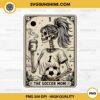 The Soccer Mom Tarot Card PNG, Vintage Soccer Mama Skull Halloween PNG