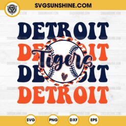 Tigers Baseball Leopard SVG, Detroit Tigers SVG PNG Vector Clipart