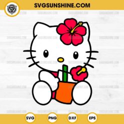 Tropical Juice Hello Kitty SVG, Hello Kitty Summer SVG