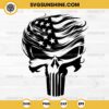 Trump Punisher Skull SVG, Trump Punisher USA Flag SVG, Funny Trump Skull SVG