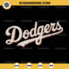 Vintage Dodgers SVG, LA Dodgers SVG, Dodgers PNG Vector Clipart Cricut