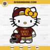 Washington Commanders Hello Kitty SVG PNG File