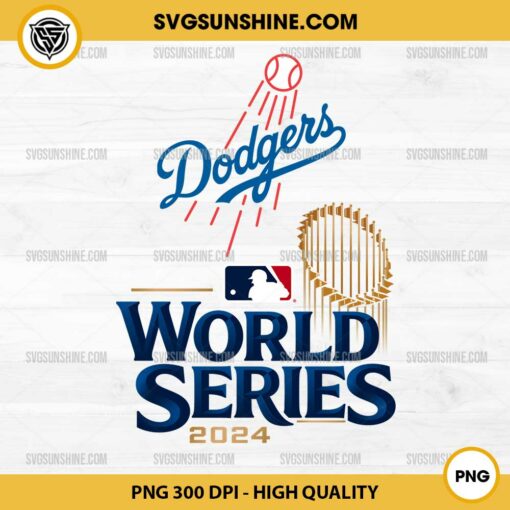 World Series 2024 Los Angeles Dodgers PNG Vector Clipart