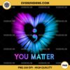 You Matter Mental Health PNG, Suicide Prevention Awareness PNG