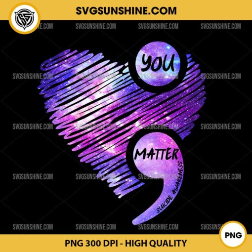 You Matter Suicide Prevention Awareness PNG