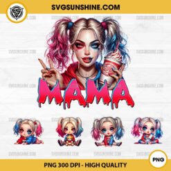 Harley Quinn Mama PNG Bundle