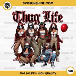 Thug Life Horror Girl Halloween PNG