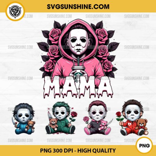 Michael Myers Mama Halloween PNG Bundle