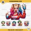 Harley Quinn Mama PNG, Harley Quinn And Joker Baby PNG Bundle