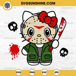 Hello Kitty Jason Voorhees Halloween SVG