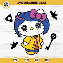 Hello Kitty Coraline Sanrio Halloween SVG