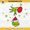 Grinch Hand Holding Grinch Face SVG, Custom Grinch Ornaments SVG