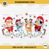 Bluey Family Christmas PNG, Bluey Christmas PNG, Family Bluey Christmas Stanley Tumbler PNG