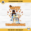 Bluey Family Happy Thanksgiving PNG File