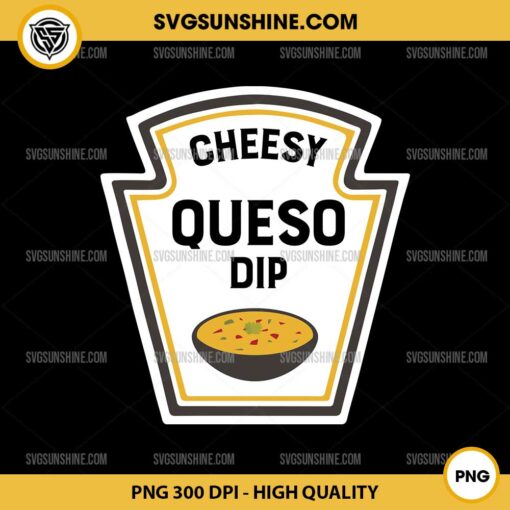 Cheesy Queso Dip PNG, Group Condiments Halloween Costume PNG File