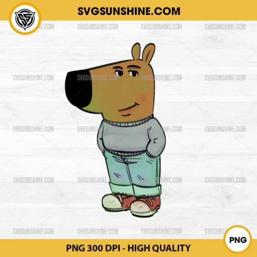 Chill Guy Dog PNG Digital Download