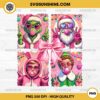 Christmas Blowing Bubble PNG, Pink Merry Christmas PNG, Christmas Movie Characters PNG