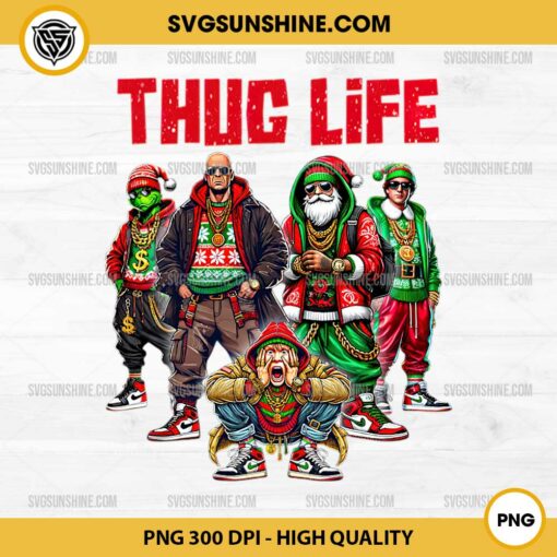 Christmas Thug Life PNG, Christmas Movie Characters Thug Life PNG, Thug Life Merry Christmas PNG