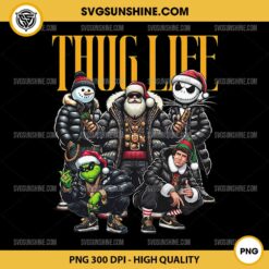 Christmas Thug Life PNG File, Movie Character Thug Life Xmas PNG