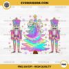 Colorful Coquette Glitter Christmas Tree Nutcrackers PNG, Nutcrackers and Christmas Tree PNG