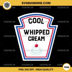 Cool Whipped Cream PNG, Group Condiments PNG File Designs For Shirts