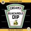 Creamy Guacamole Dip PNG, Group Condiments Halloween Costume PNG File