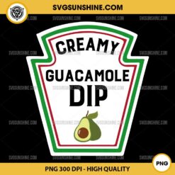 Creamy Guacamole Dip PNG, Group Condiments Halloween Costume PNG File