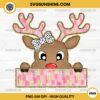 Custom Glitter Reindeer PNG, Personalized Reindeer Christmas PNG