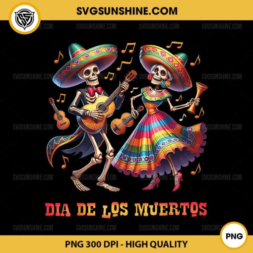 Dia De Los Muertos PNG, Dancing Skeletons PNG, Day of the Dead PNG