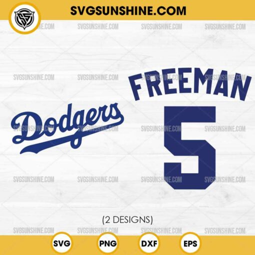 Dodgers Freddie Freeman 5 SVG, Dodgers Players SVG, Freddie Freeman SVG