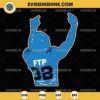 FTP Brian Branch Middle Finger SVG PNG File