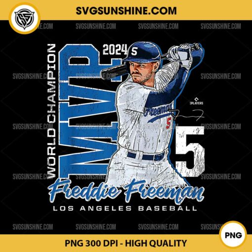 Freddie Freeman PNG, 2024 World Series MVP PNG, Los Angeles Dodgers Baseball PNG