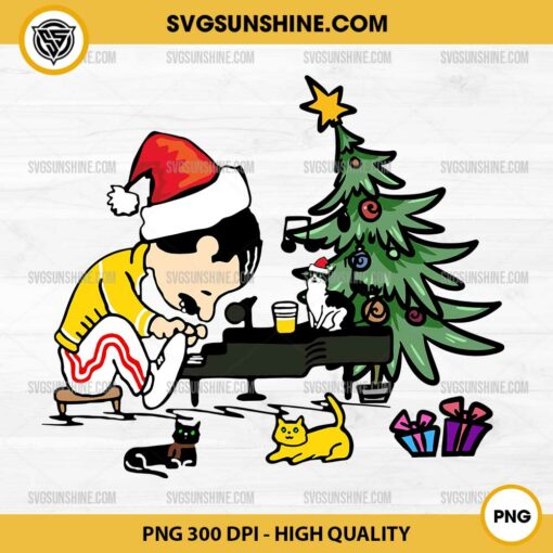 Freddie Mercury Christmas PNG File