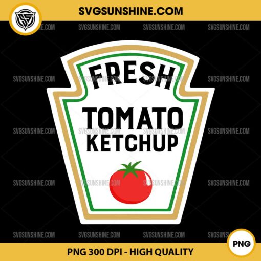 Fresh Tomato Ketchup PNG, Group Condiments Halloween Costume PNG File