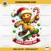 Gingerbread Can't Catch Me PNG, Gingerbread Skateboard Christmas PNG