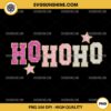 Glitter Ho ho ho Christmas PNG File