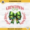 Grinch Coquette Bow PNG, Grinchmas Girly PNG