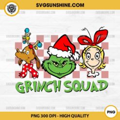 Grinch Squad PNG, Grinch And Cindy Lou Who And Max Dog PNG