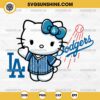 Hello Kitty Los Angeles Dodgers SVG PNG Designs