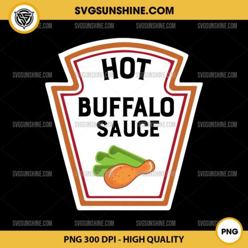 Hot Buffalo Sauce PNG, Group Condiments Halloween Costume PNG File