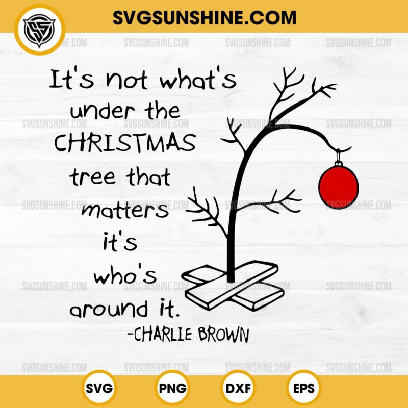 It's not what's under the Christmas tree that matters it's who's around ...