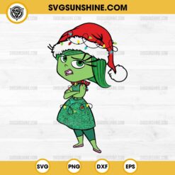 Inside Out 2 Disgust Christmas SVG PNG