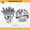 Jelly Roll SVG Bundle, Country Music Singer Skull SVG, Backroad Baptism Jelly Roll SVG