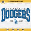 Los Angeles Dodgers SVG, LA Dodgers Est 1883 SVG, Los Angeles Baseball SVG